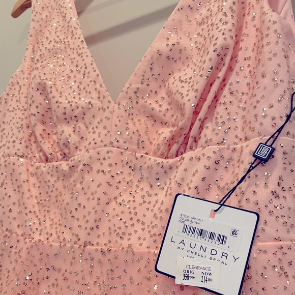 NWT petal pink tulle gold sparkle tiered maxi fairytale (6) Shelli Legal LAUNDRY - Picture 3 of 10